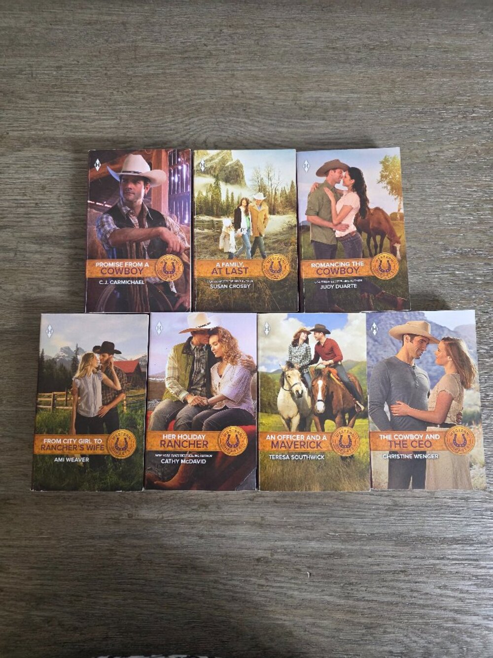 Harlequin Western Hearts Series - Shipment 8 - Lot of 7 Paperback Books